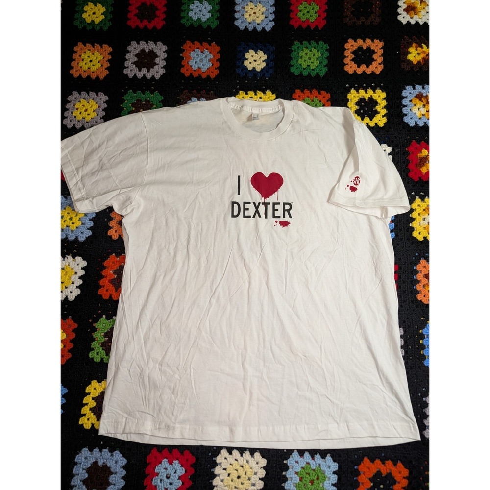 Vintage American Apparel Dexter Showtime Licensed Shirt I Love Dexter Size 2XL